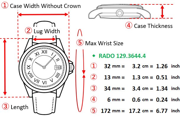 BOX ”N MINT” RADO Florence 129.3644.4 Swiss Date 32mm QZ Gold Dial Watch JAPAN