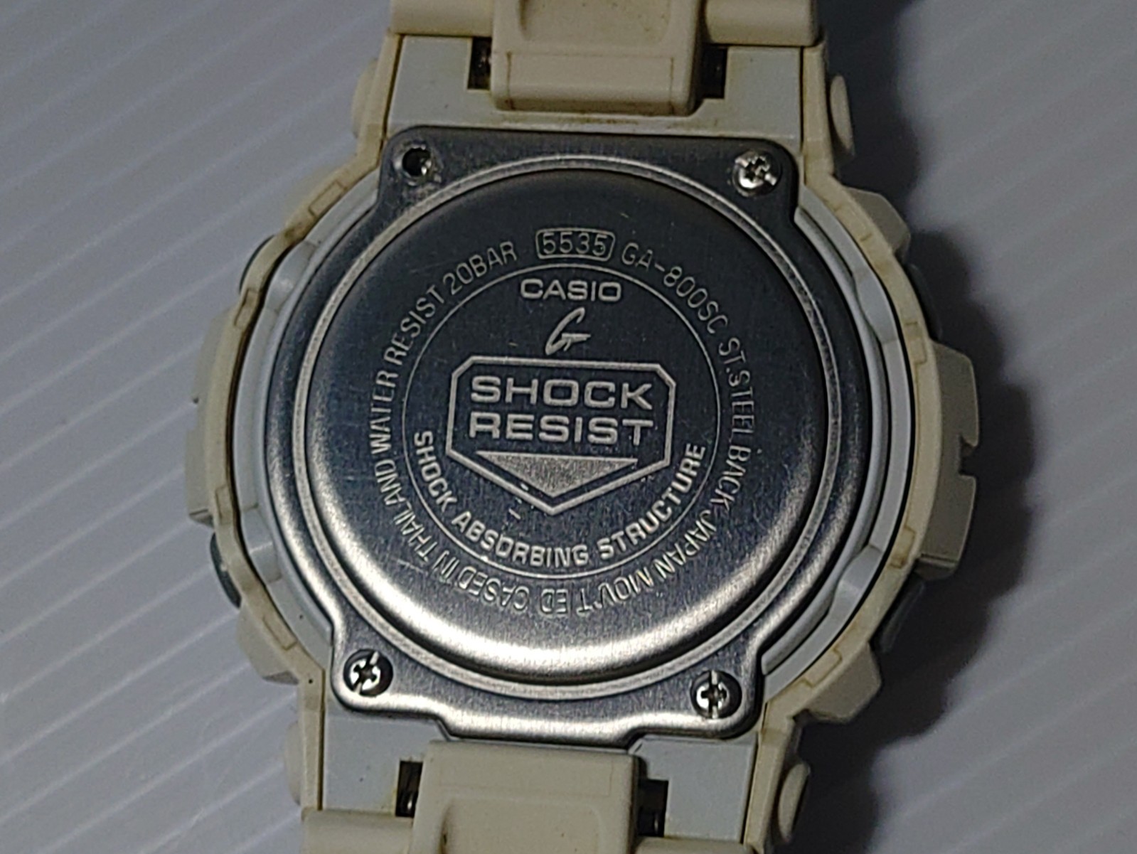 CASIO GA-800SC-7AJF white G-SHOCK