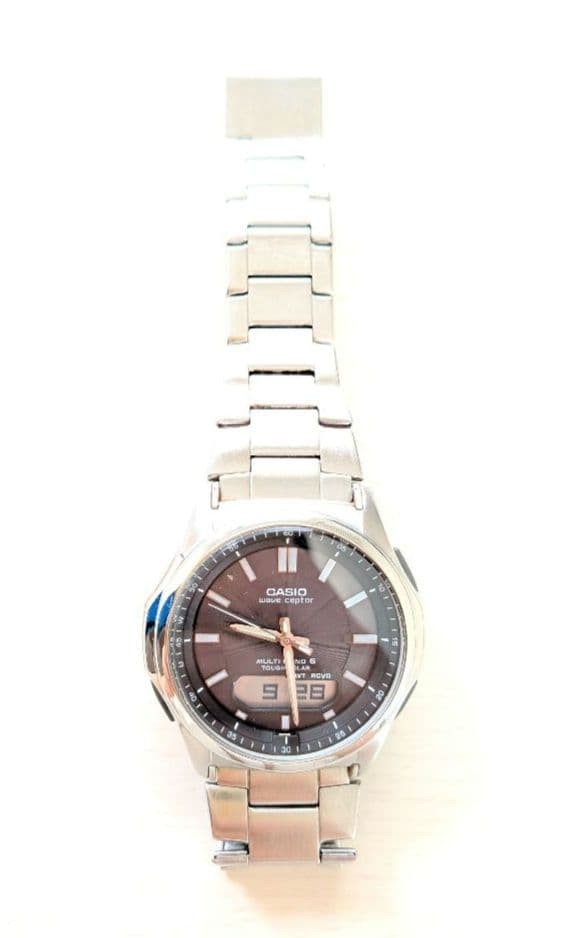 [Working ] Casio Wave Ceptor WVA-M630 Radio-Controlled Solar Watch From Japan