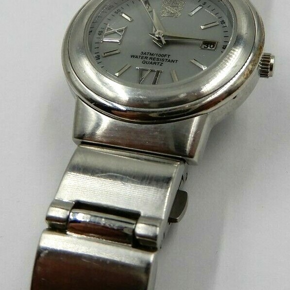 PAOLO GUCCI LADIES STAINLESS SILVER LINK BAND WATCH WITH ORIGINAL BOX, PG846WGIP
