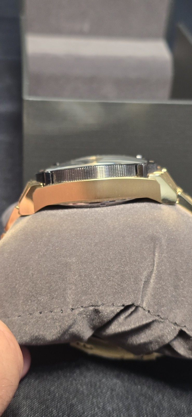 Bulova Men’s Precisionist Diamond Accent Quartz Watch 98D156 – Gold Tone, 46mm