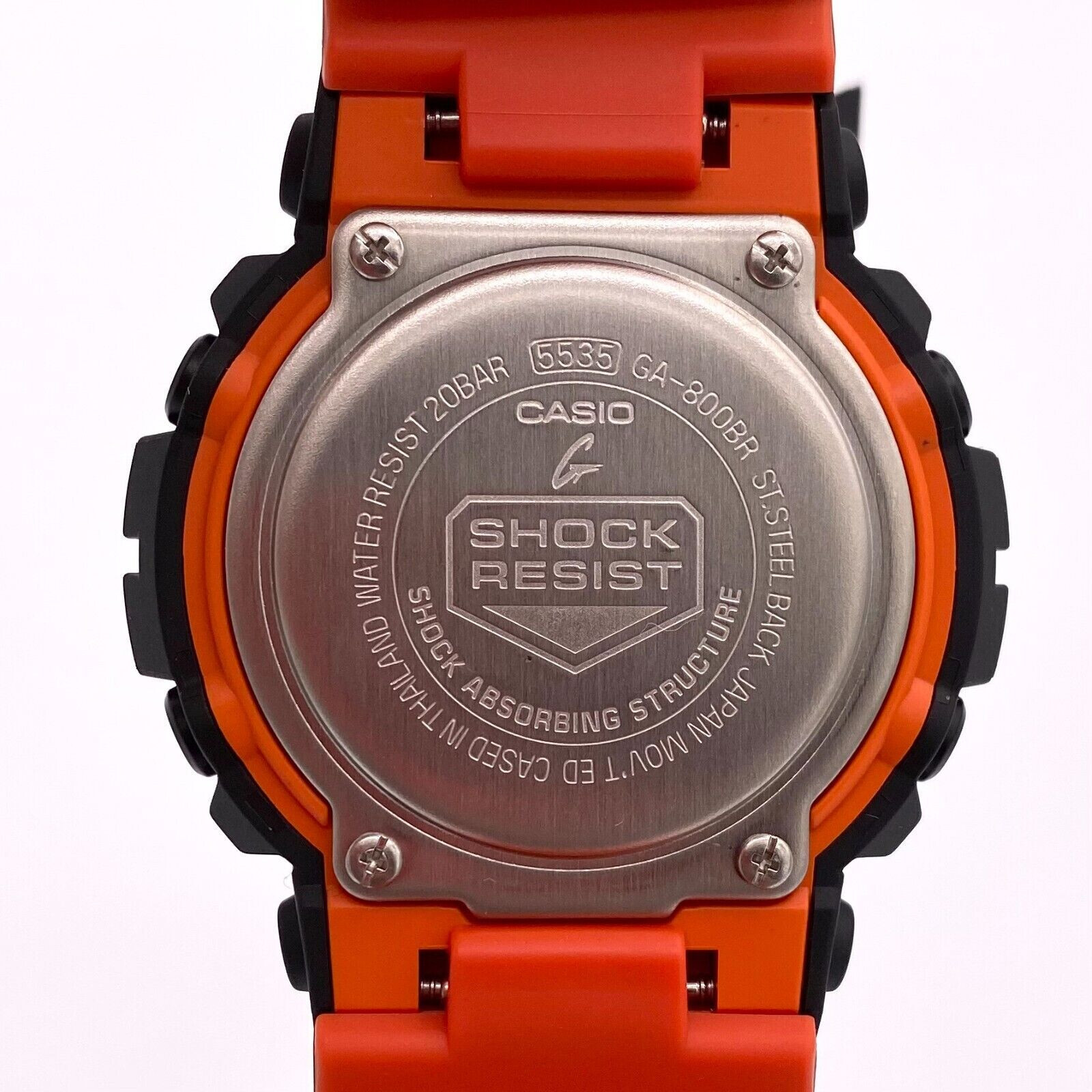 CASIO G-SHOCK GA-800BR-1ADR Digital Analog Rubber Men’s Watch
