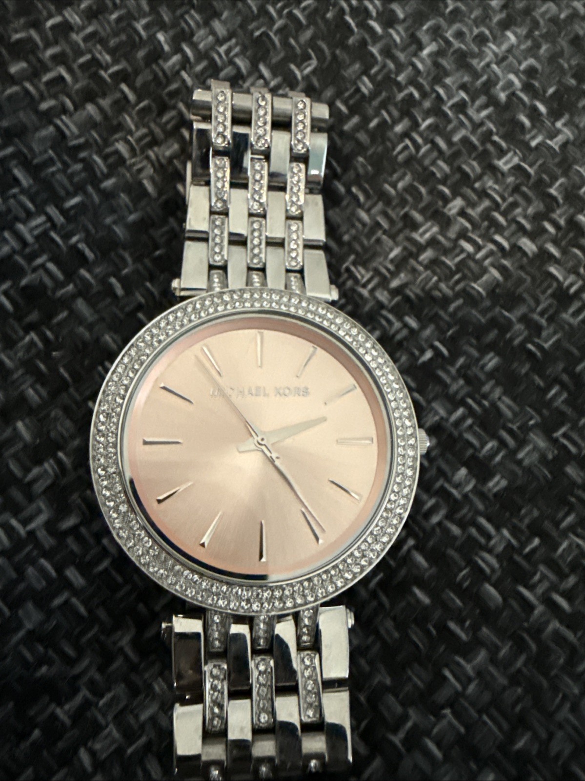 Michael Kors MK3437 Darci Silver Pave Crystal Stainless Steel Women’s Watch