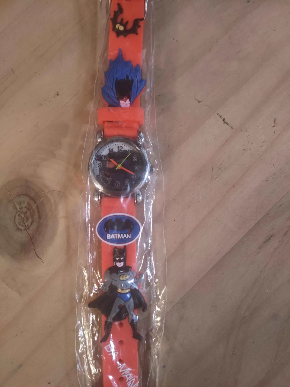 Wholesale Cartoon Batman Quartz 3D Silicone Strap Movie Figure Kids Watch
