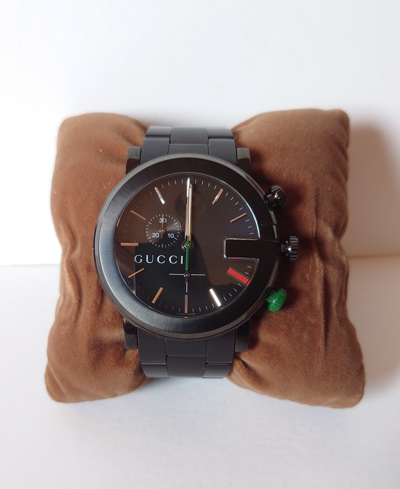 Gucci G‑Chrono YA101331 Unworn Serviced 2026 Full Set Box Links 44mm