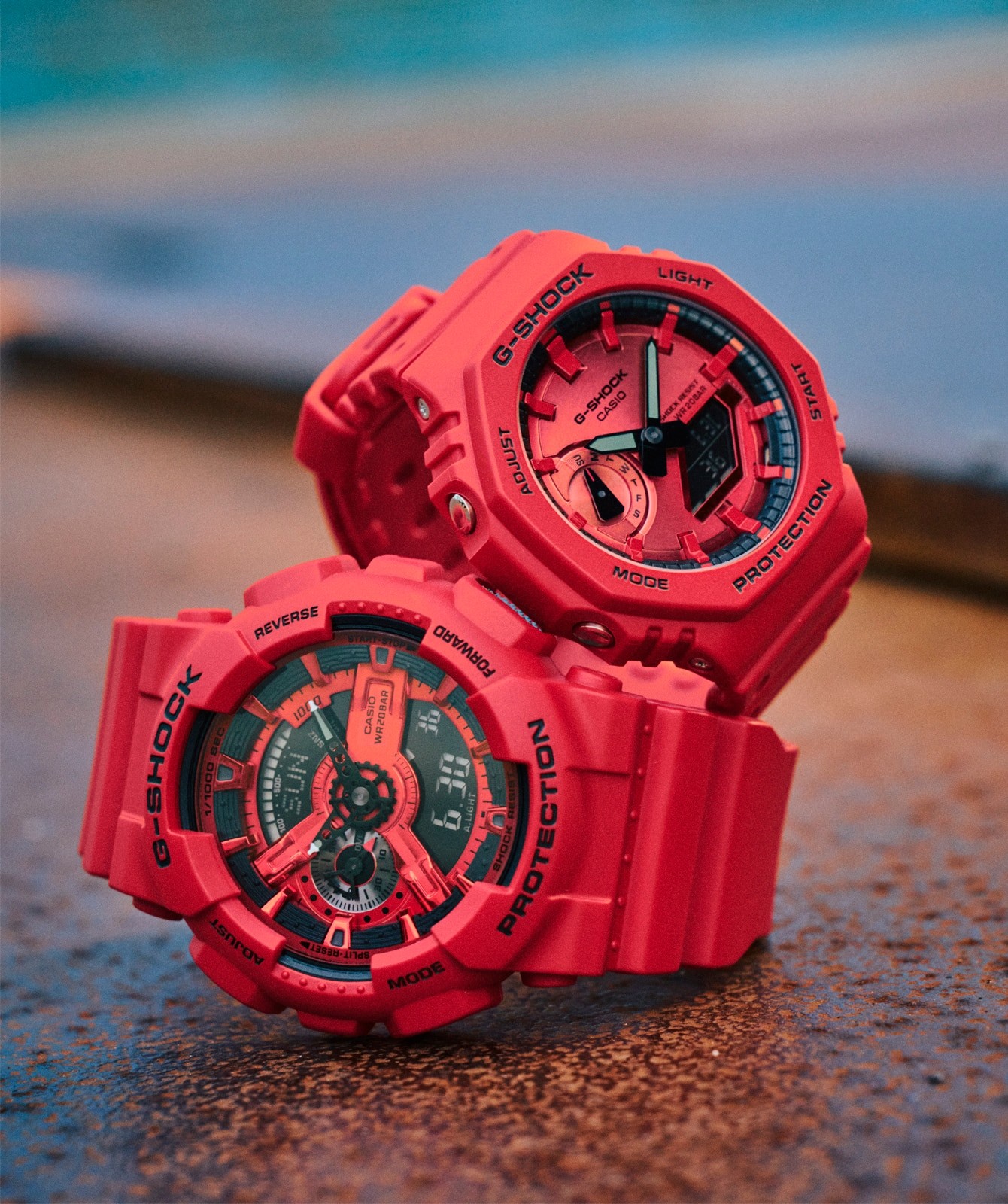 CASIO G-SHOCK GA-110RRB-4AJF Iconic Styles Red Analog Digital Watch 51.2mm