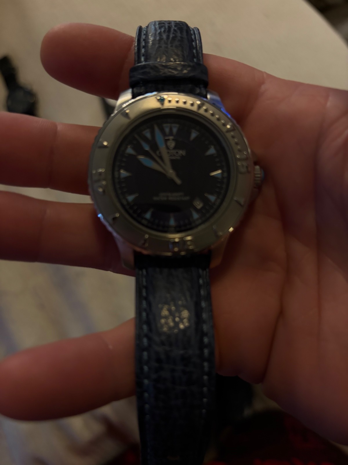 Small watch collection; Croton, Casio, Nautica, and Vincero