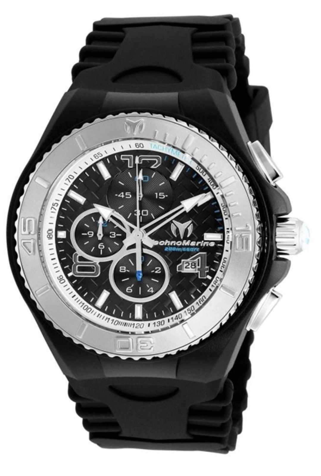 TechnoMarine Cruise JellyFish Black Watch TM-115110 46mm Retail Price $349