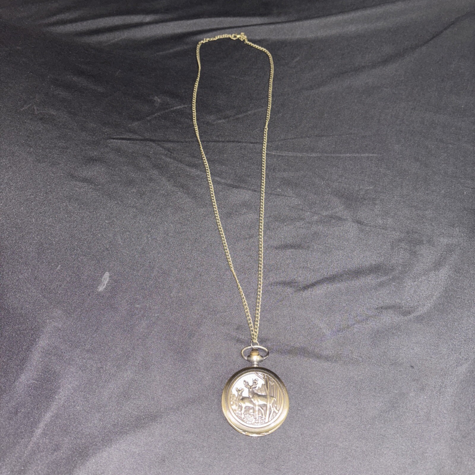 Deer Pocket Watch NEW Gift for Hunter Outdoors Nature Lover Vintage Bronze Look