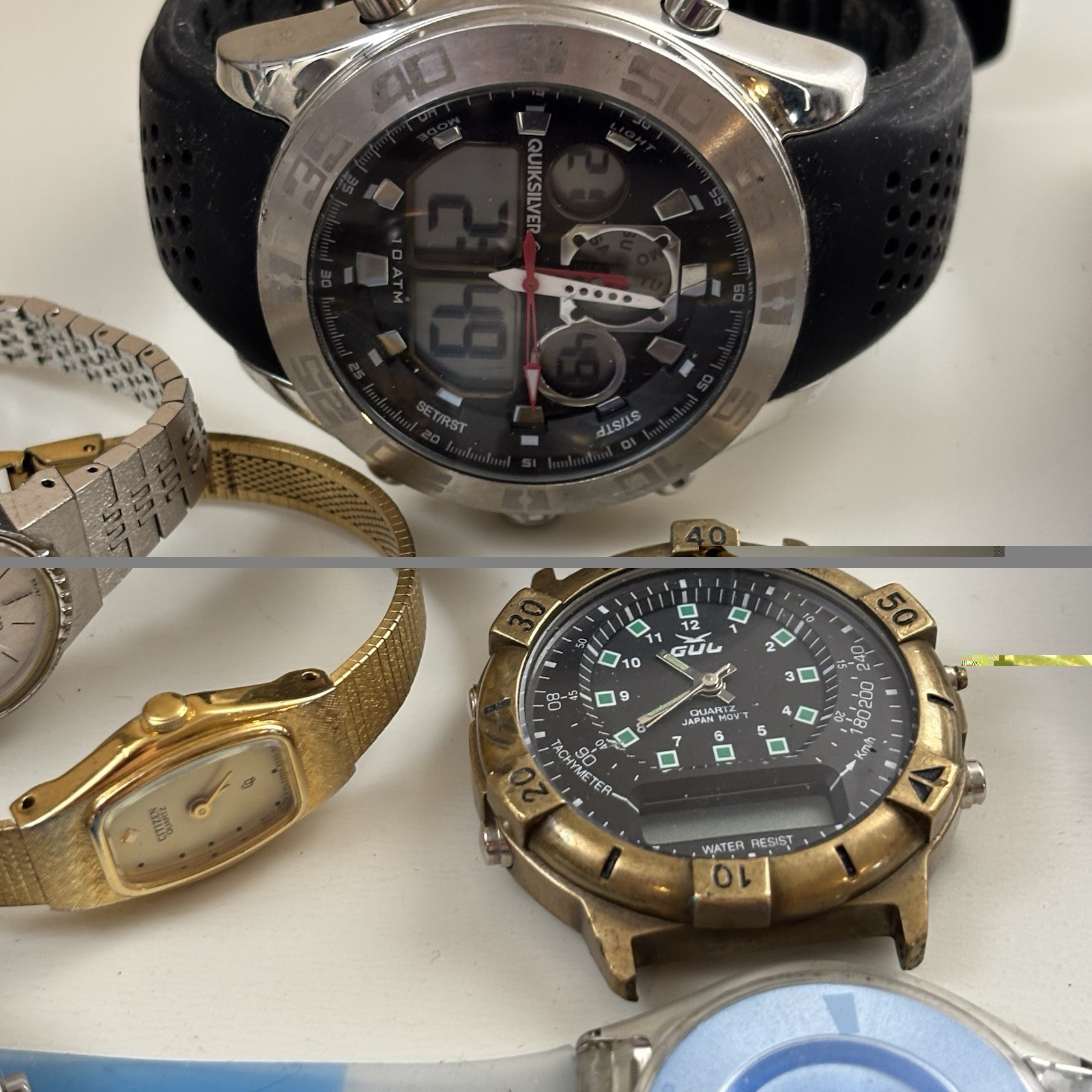 Untested Vintage Quartz Watch Lot – Ted Baker Boccia Citizen Swatch Gul Pulsar