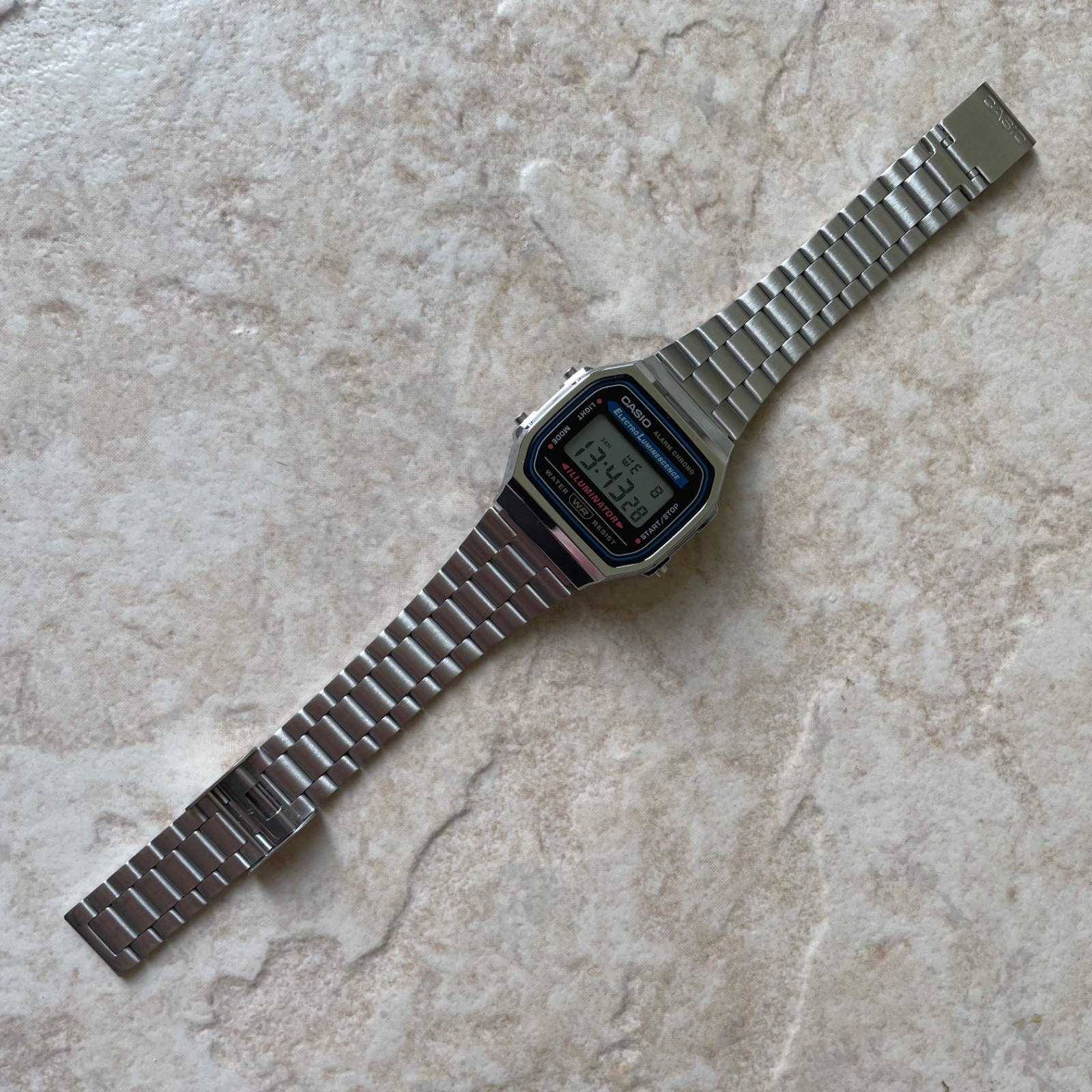 Casio Men’s Watch Classic Digital Dial Stainless Steel Bracelet A168W-1