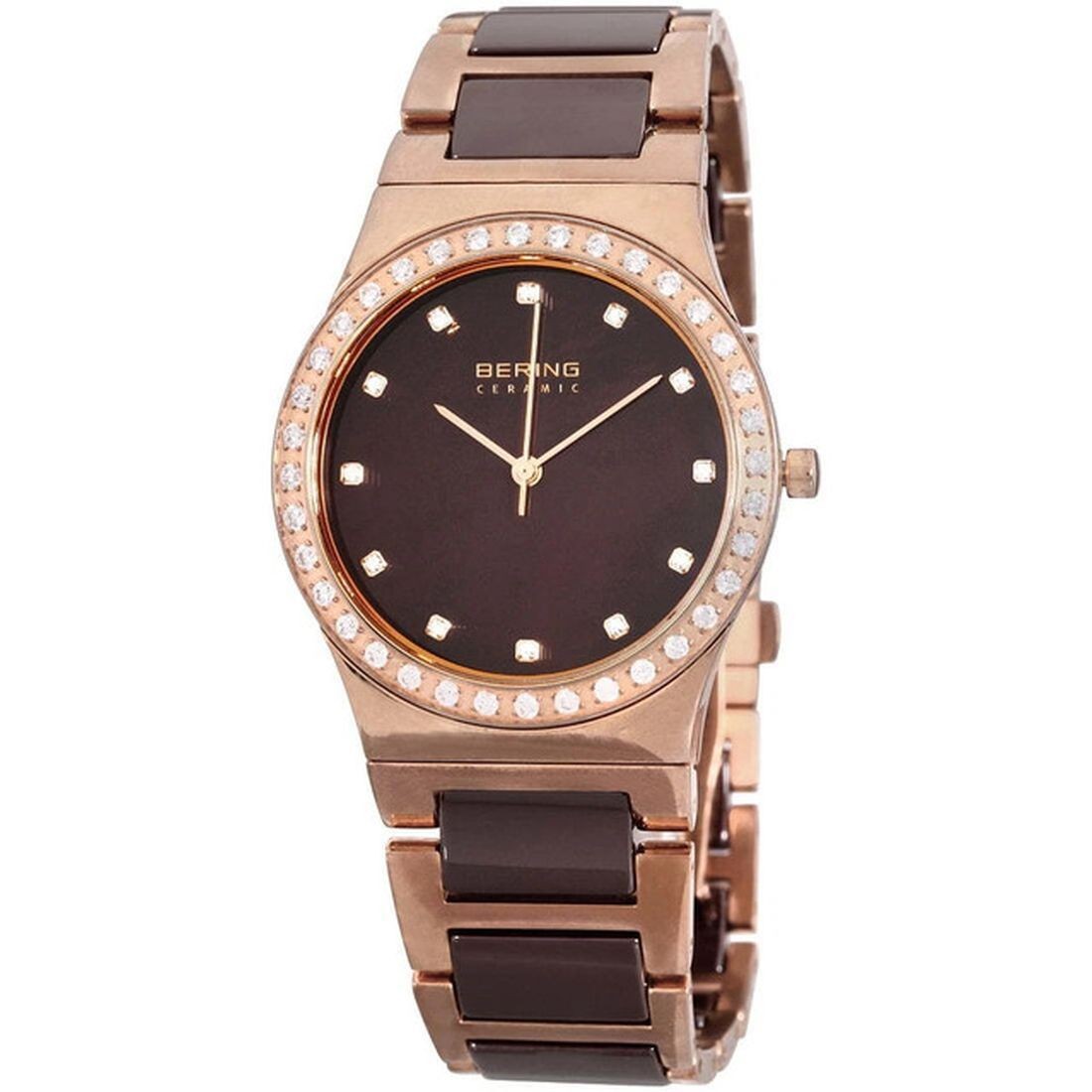 Bering Ceramic Women’s Two-Tone Ceramic Quartz Watch 32435-765