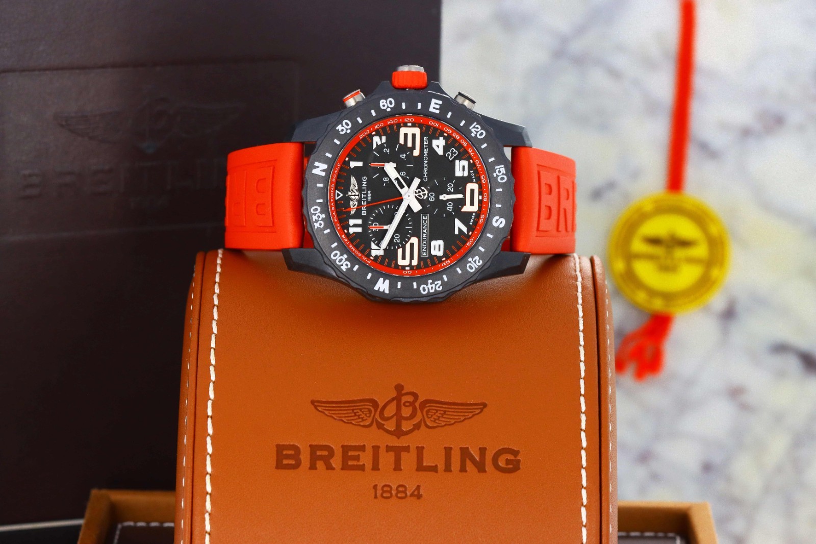 Breitling Endurance Pro Chronograph Orange 44mm – Black Polymer, X82310D91R1S1