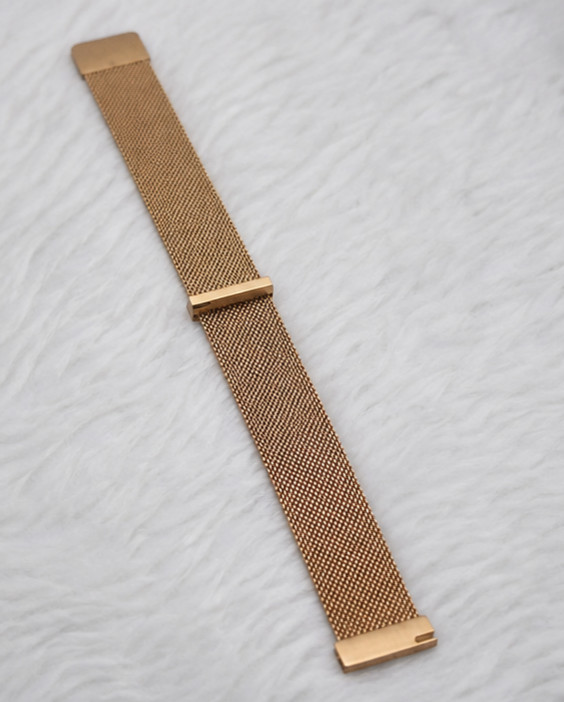 Gold Milanese Mesh Watch Strap Stainless Steel Adjustable Magnetic Clasp Band