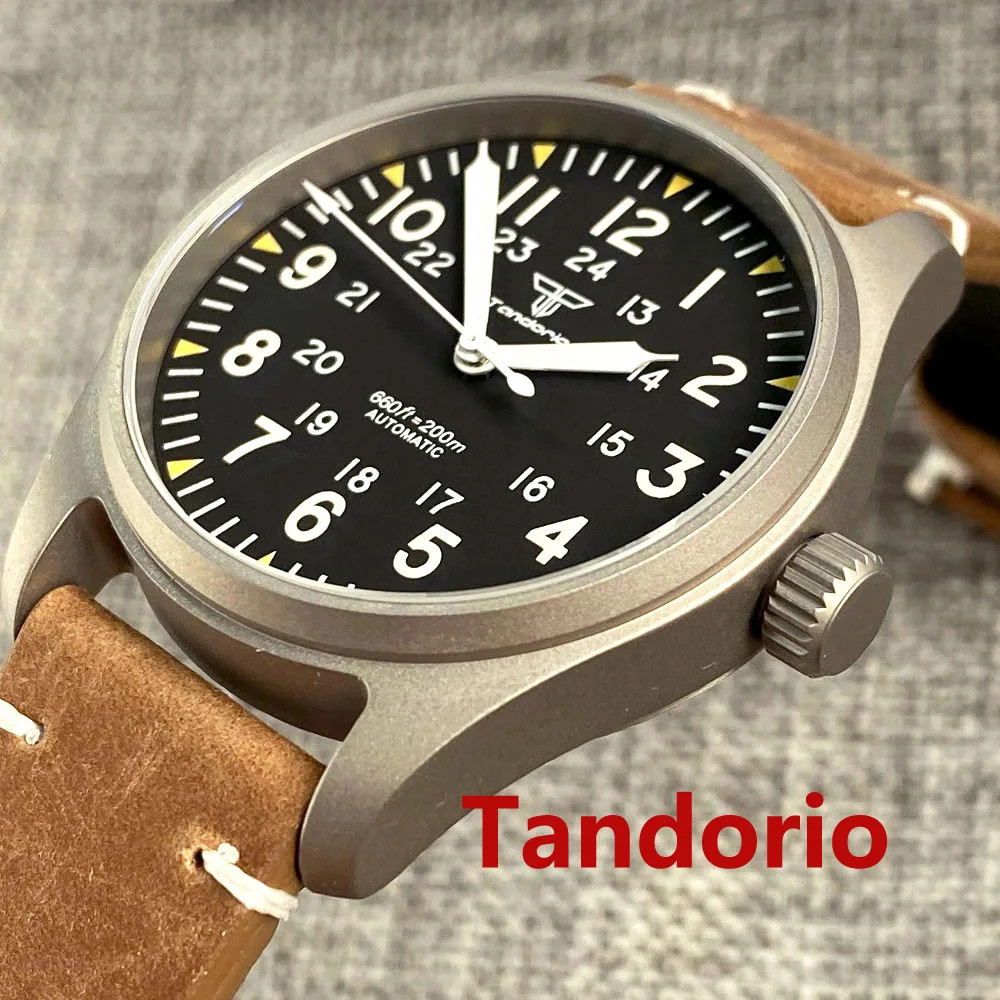 New 39mm Titanium Automatic Diver Men Watch For Japan NH35 Sapphire Glass 20ATM