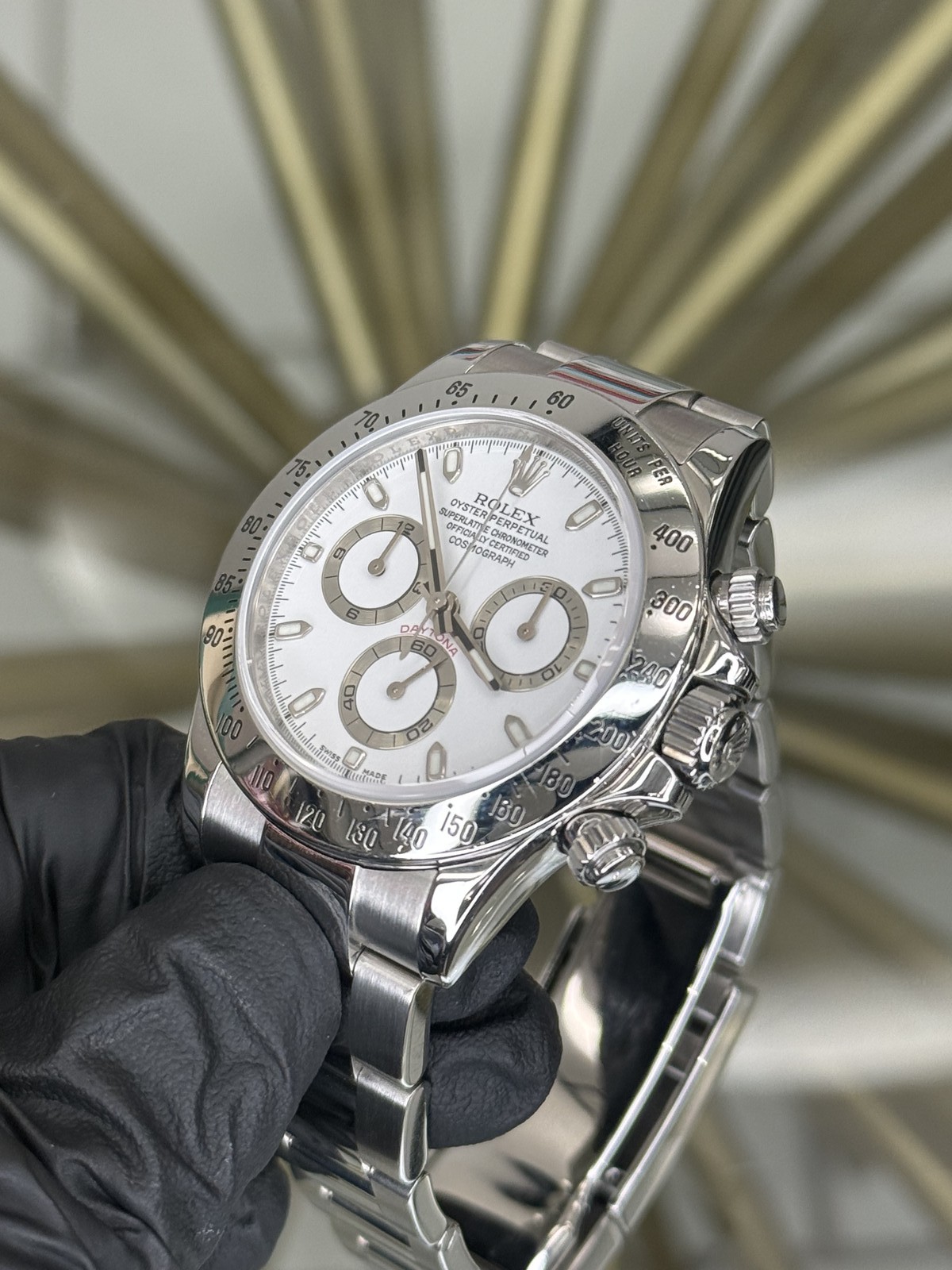 2011 Rolex Daytona White Dial on Oyster 116520 Complete