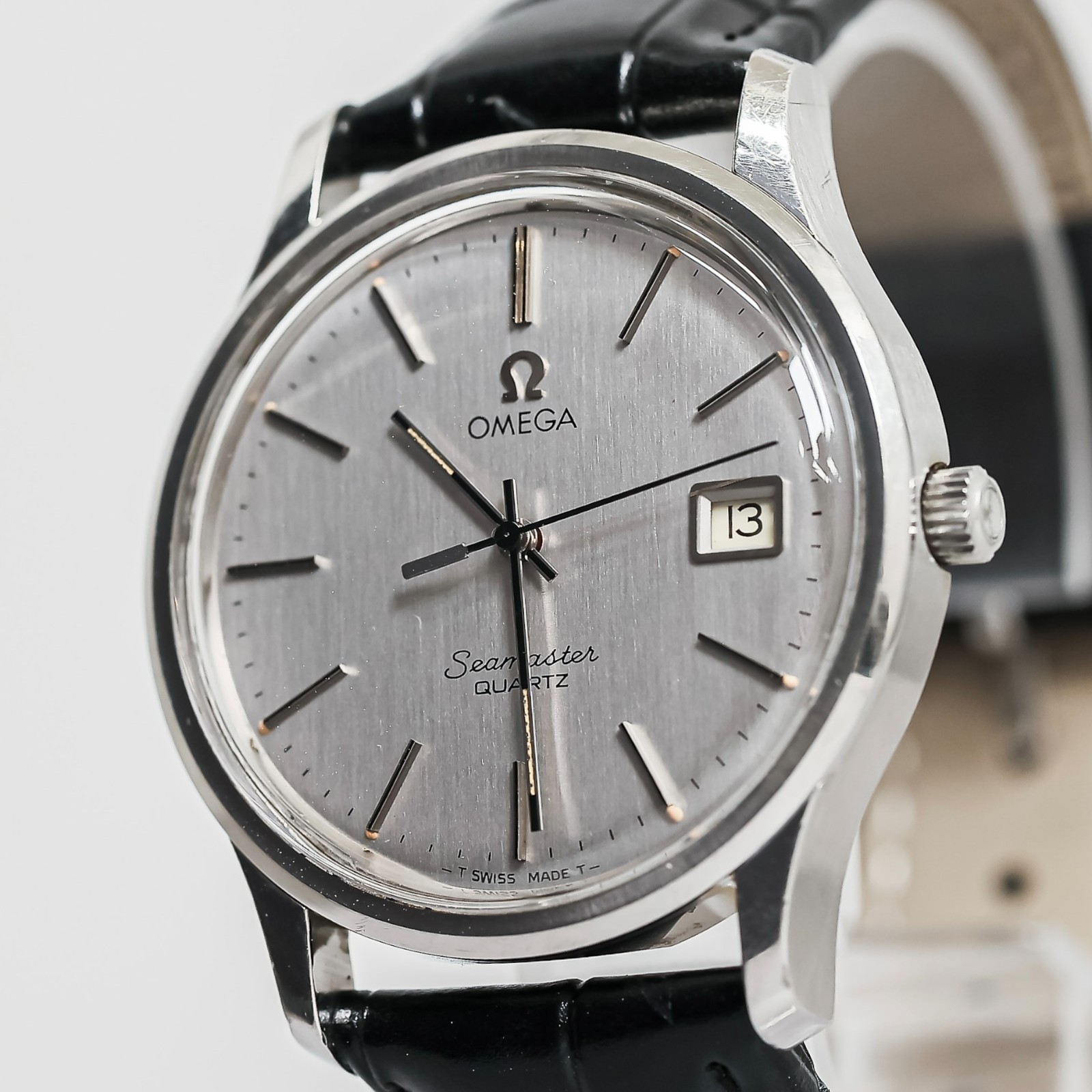 Vintage 1979 **NEAR MINT** OMEGA Seamaster Cal.1342 Quartz Push Crown 36mm Men’s
