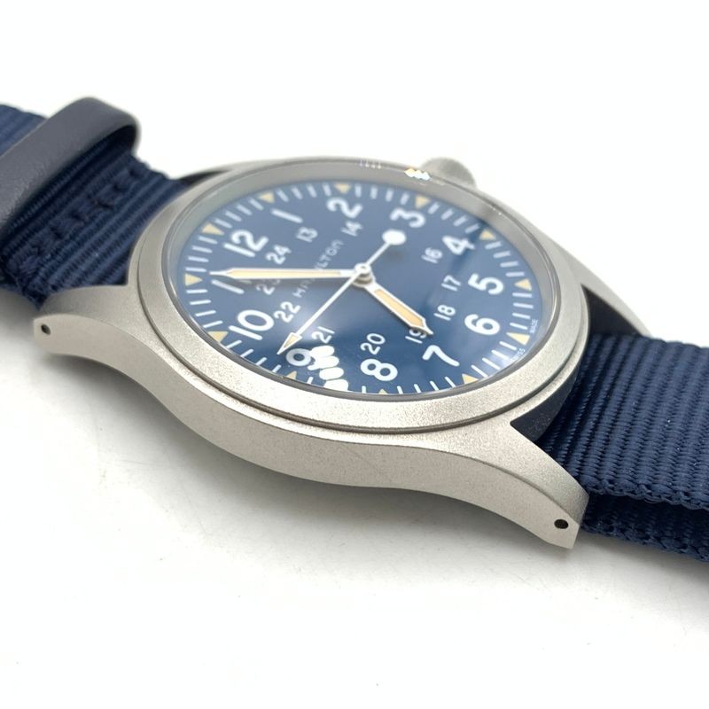 Hamilton Khaki Field Mechanical Navy H694390 42mm Manual Wind Mens Watch