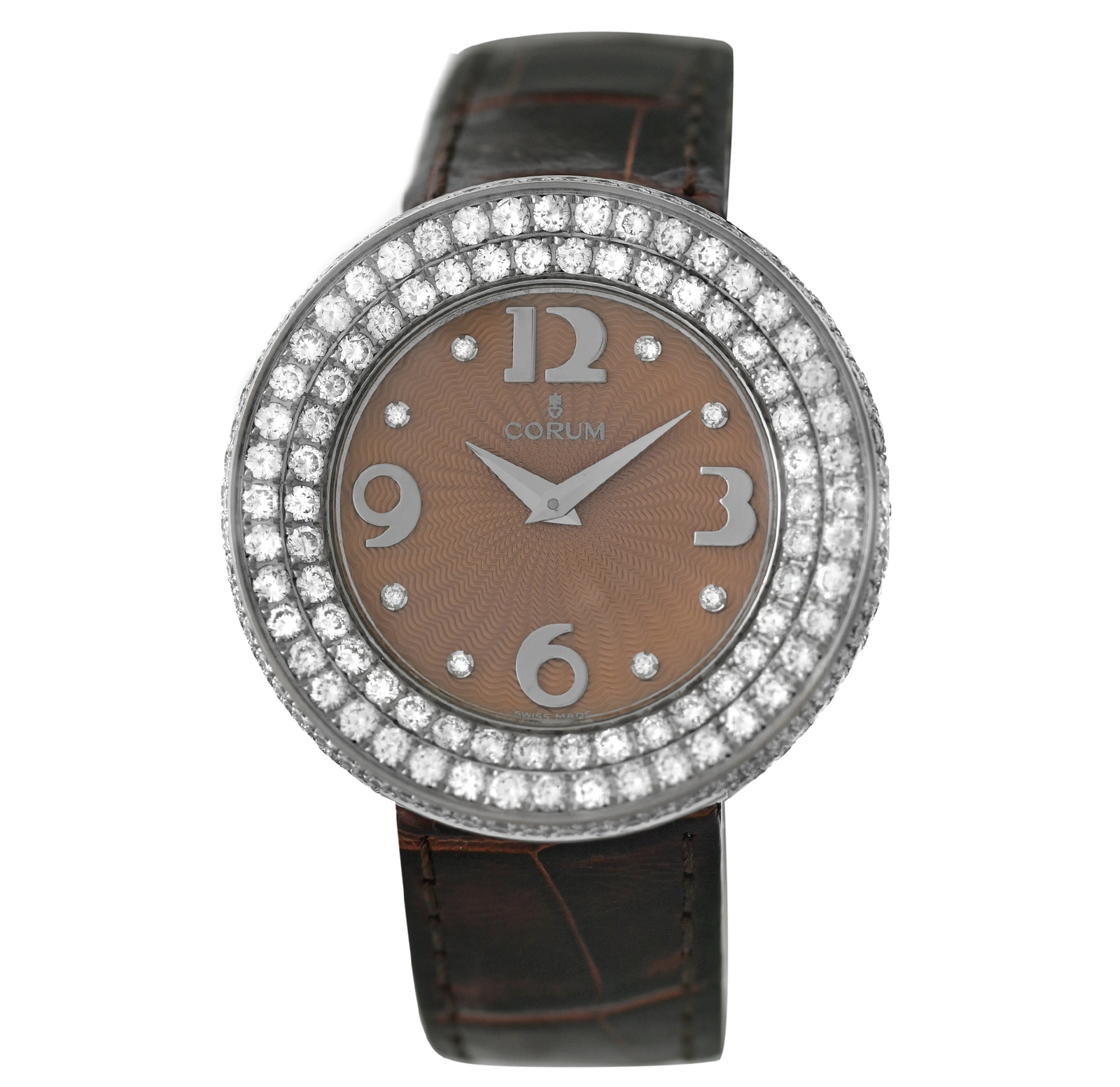 Corum Full Moon 24.840.69 Diamonds 78 Gr. 18k White Gold 35MM Ladies’ Quartz