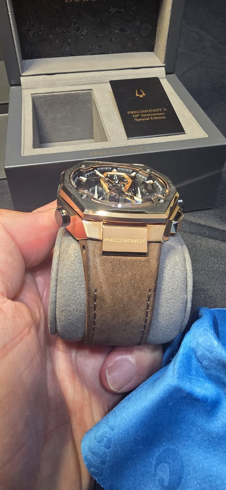 Bulova Precisionist X SE 10TH Anniversary Chrono Rose Gold 98B356