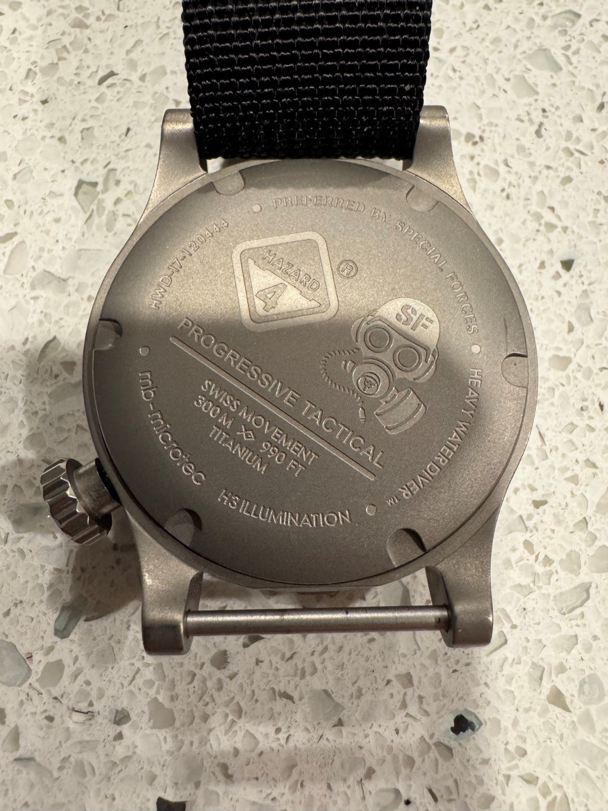 Hazard 4 Heavy Water Diver Blacktie Titanium Dive Watch With NATO nylon strap