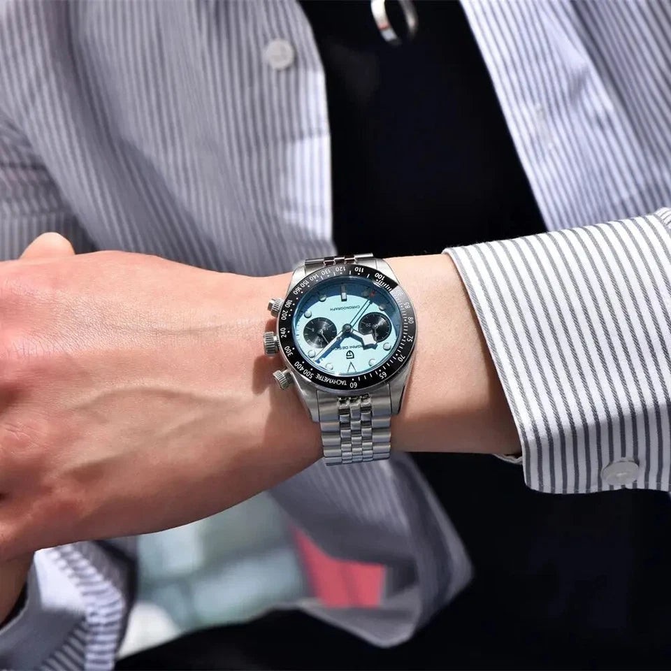 Pagani Design PD-1813 Pink Chronograph Stainless Steel Automatic Men’s Watch