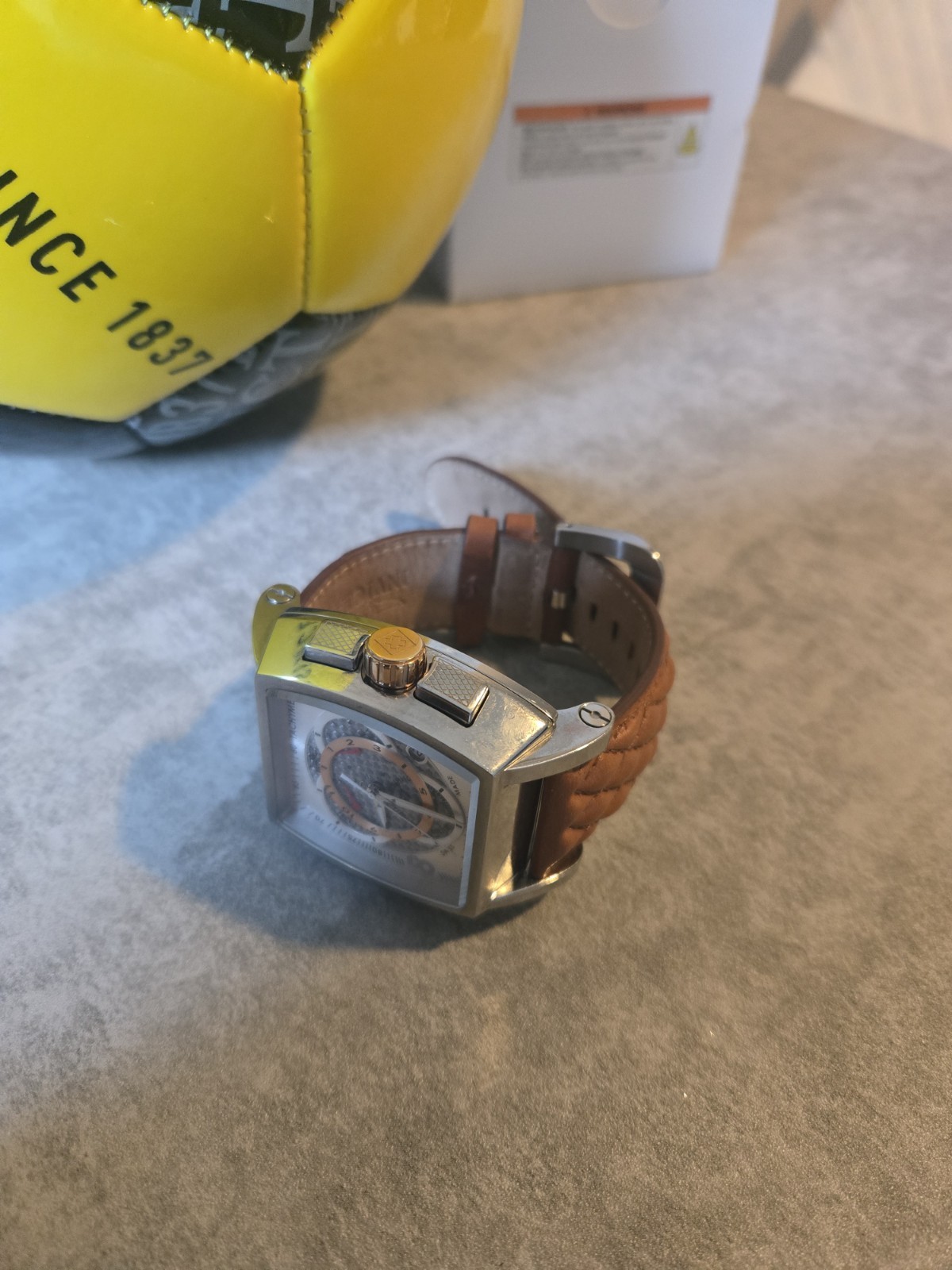 Invicta S1 Rally Men’s Chronograph Watch – 48mm – Brown Leather Strap