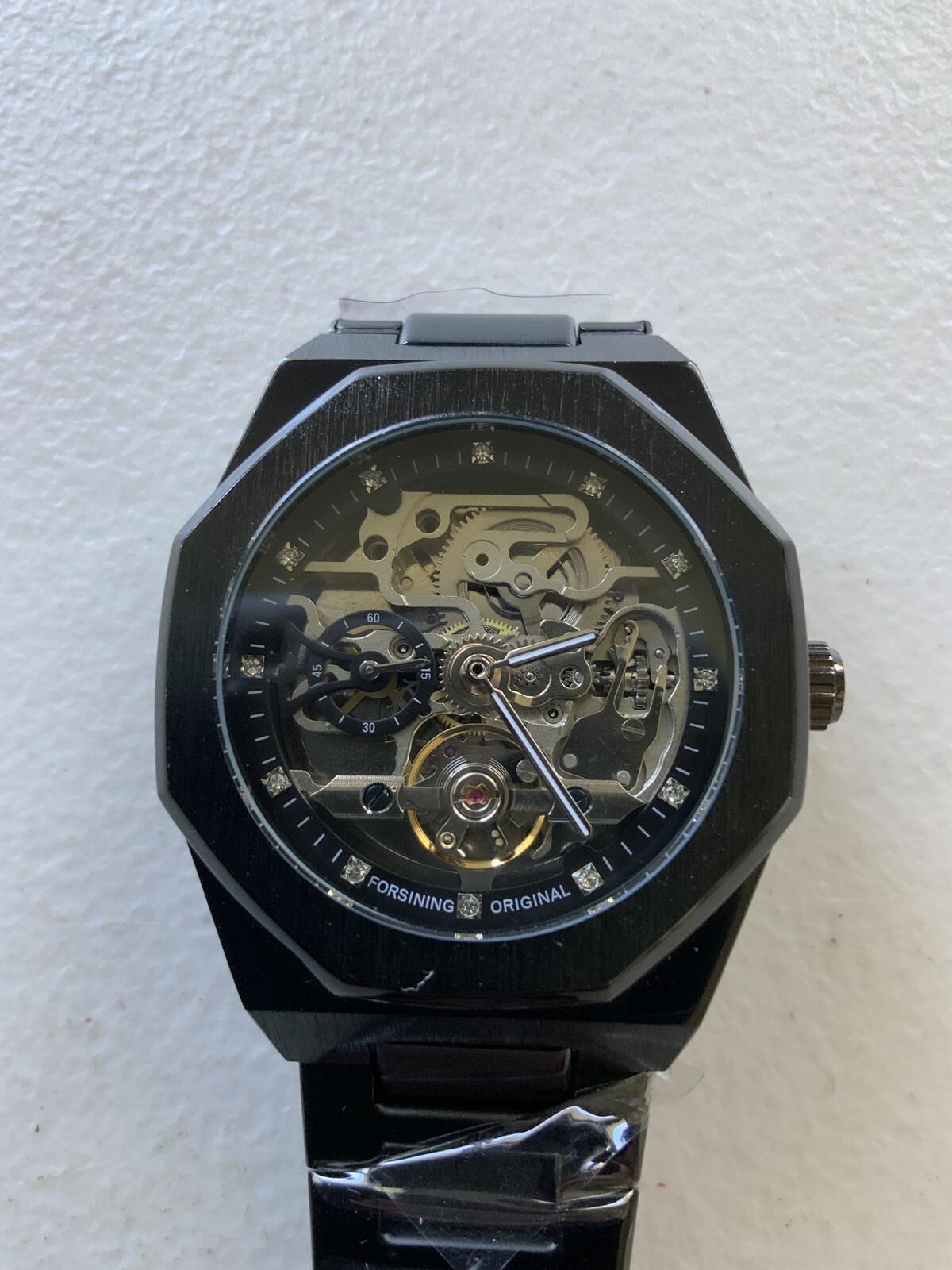 Men’s Watch Skeleton Mechanical Luminous Luxury Waterproof Sport Octagon Shaped