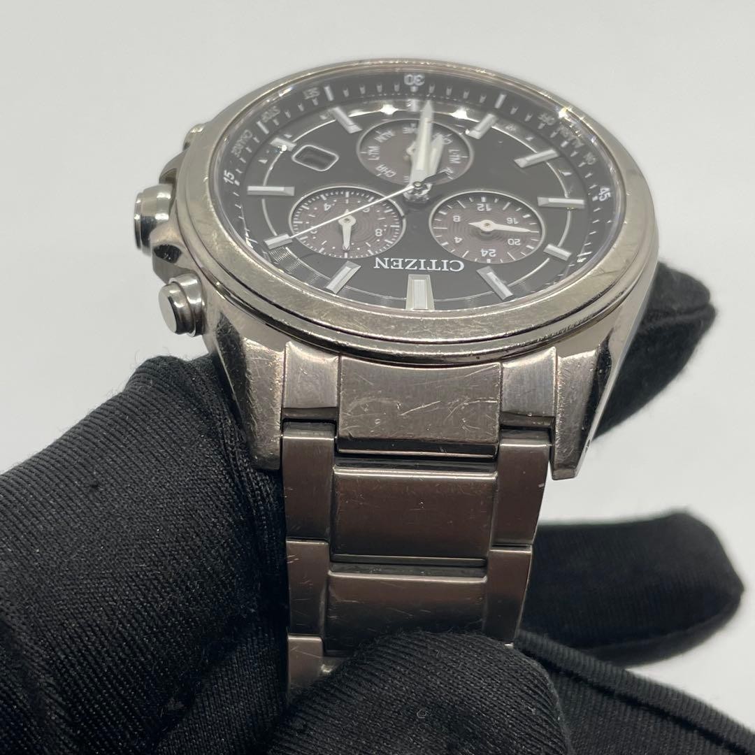 Citizen E820S096081 Watch Chronograph Titanium Eco Drive Authentic Genuine