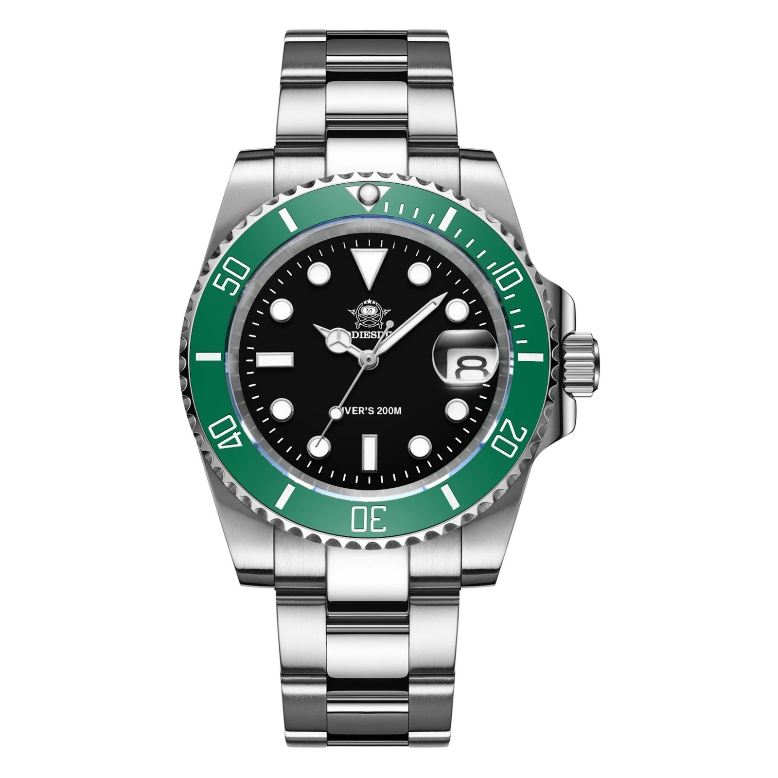 Stainless Steel Men’s Quartz Watch Waterproof Casual Wristwatch