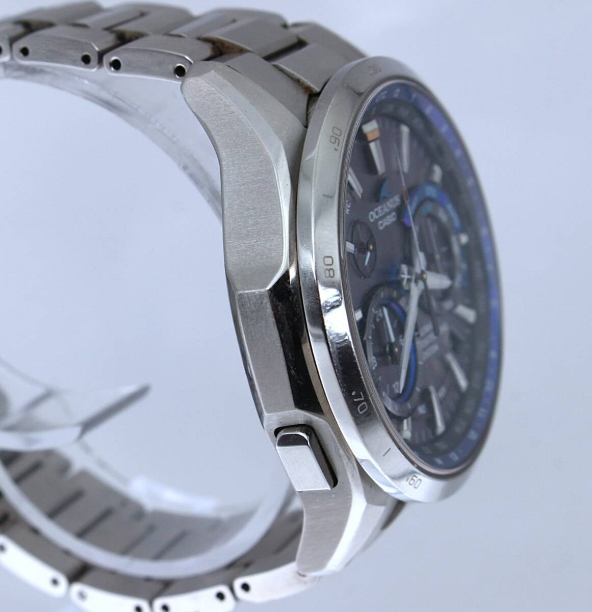 VRW 2043′ Watch CASIO OCW G1000 OCEANUS BL Dial Men’s Solar Working Item