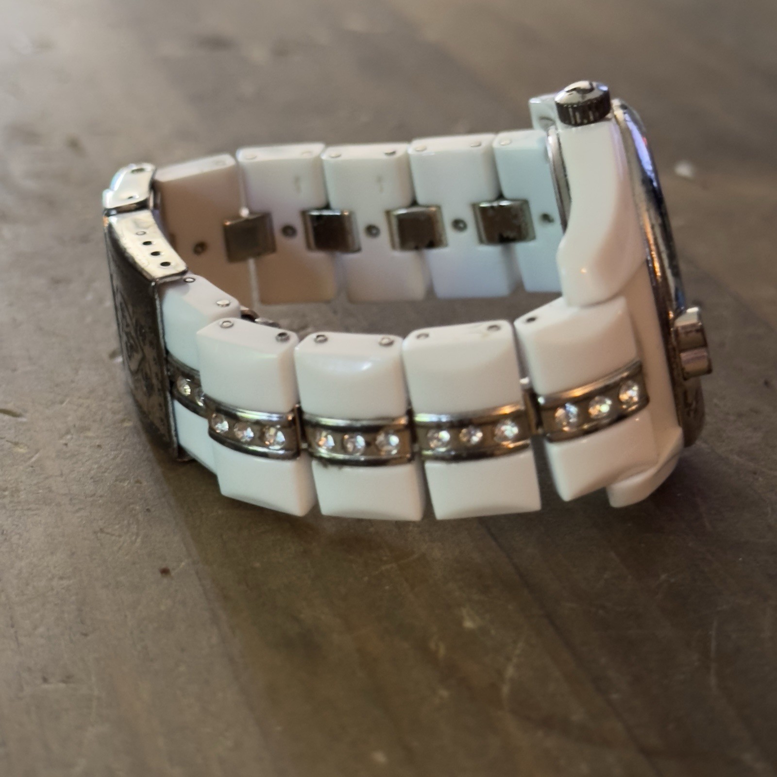 Brighton Dana Point white link watch