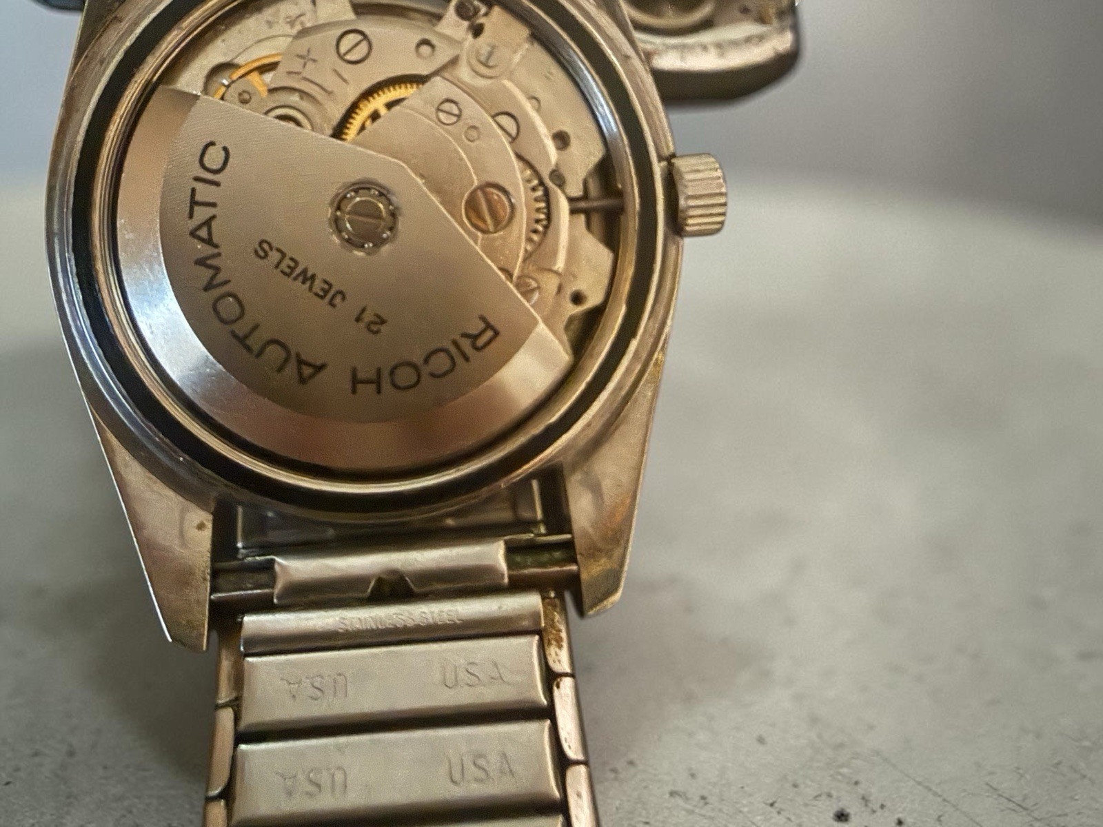 Vintage RICOH GP 21J Automatic Men’s Watch –4 Repair