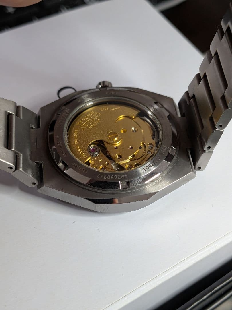 CITIZEN Automatic Watch, Titanium Case, Model NJ0180-80A