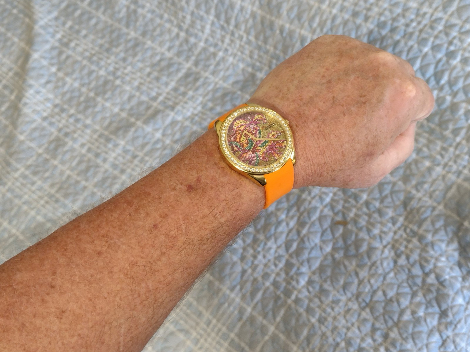 His or Hers GUESS Gemmed Watch w/ New Battery – Works Great! c77