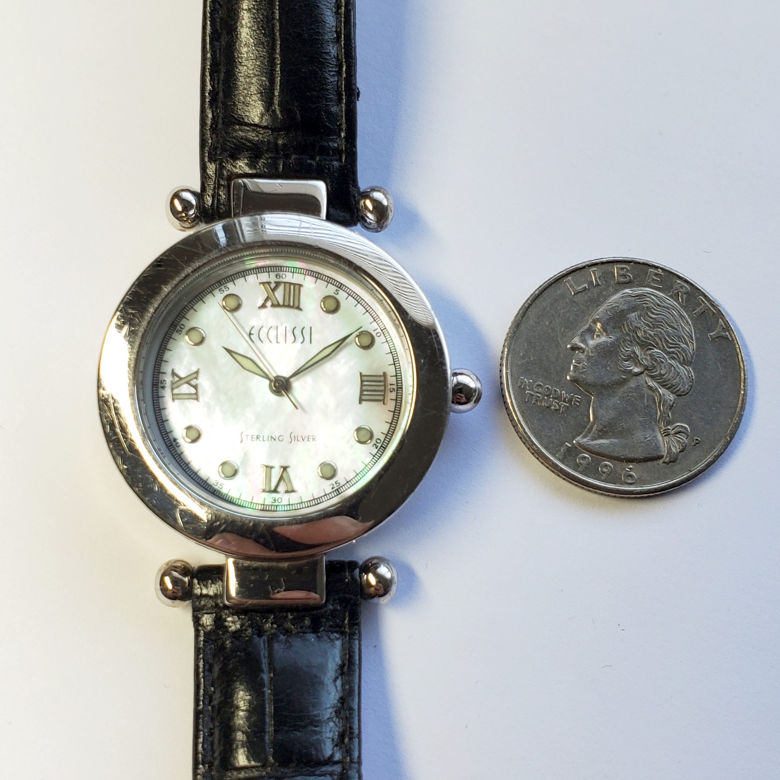 Ladies Ecclissi Sterling Silver MOP Dial Watch – 22340