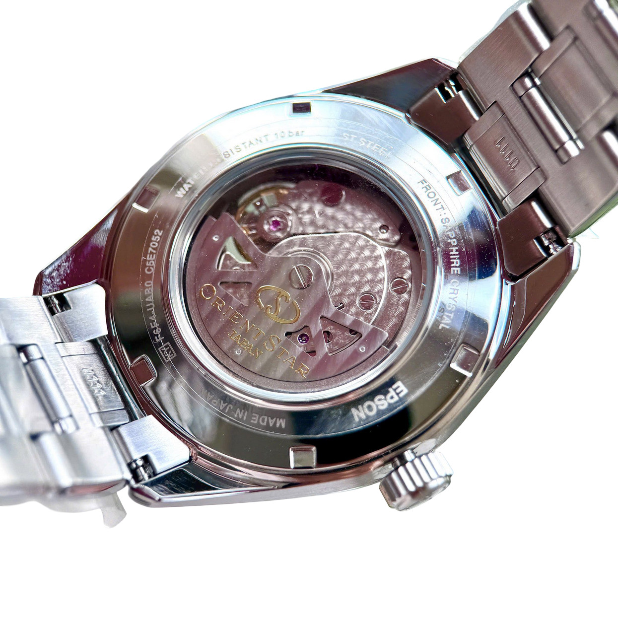 Orient Star Automatic White Dial Men’s Watch Sapphire Power Reserve RK-AV0137S