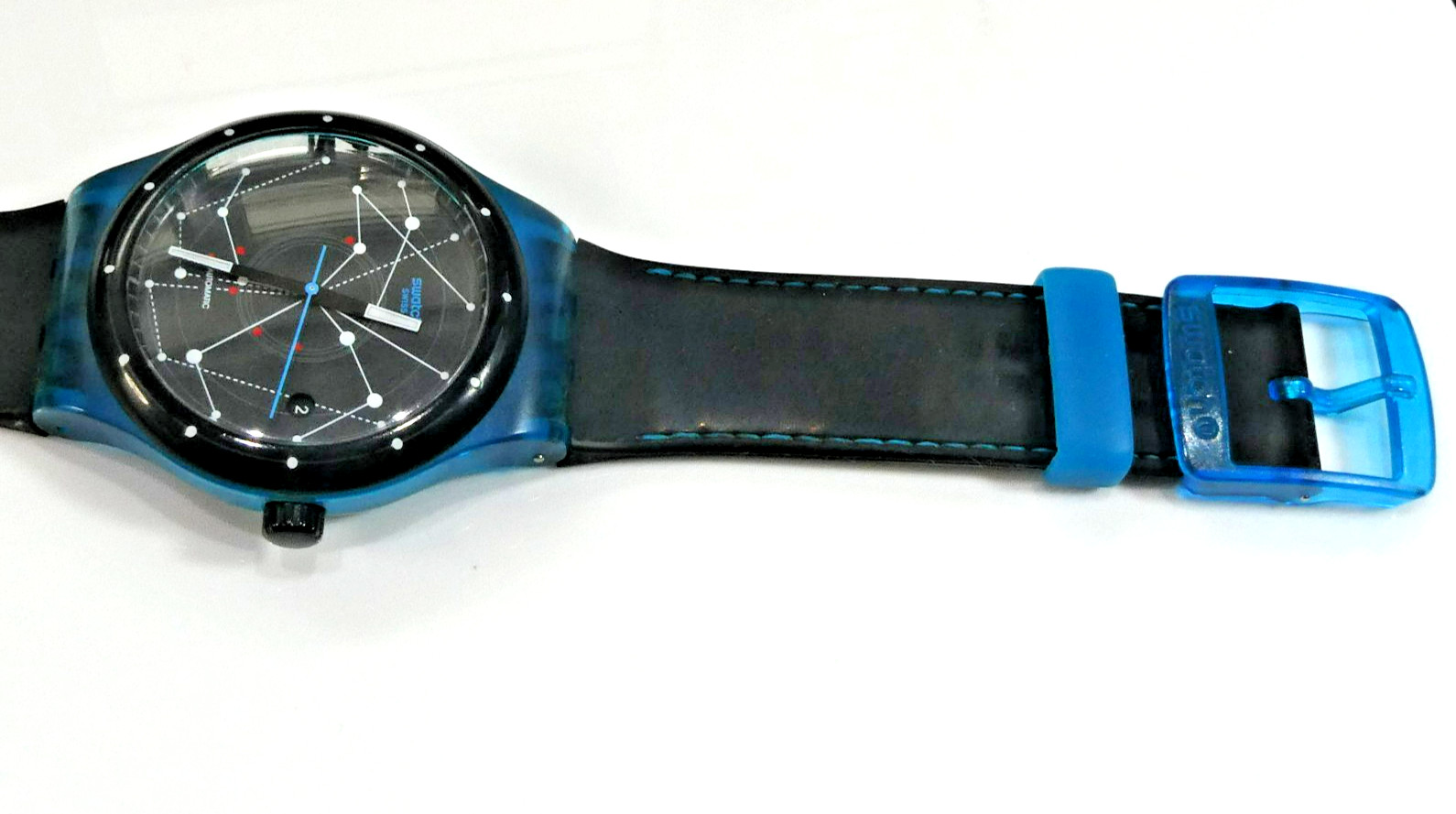 A Superb 2013 SWATCH WATCH SISTEM BLUE SUTS401 EXCELLENT CONDITION, BOX, PAPERS