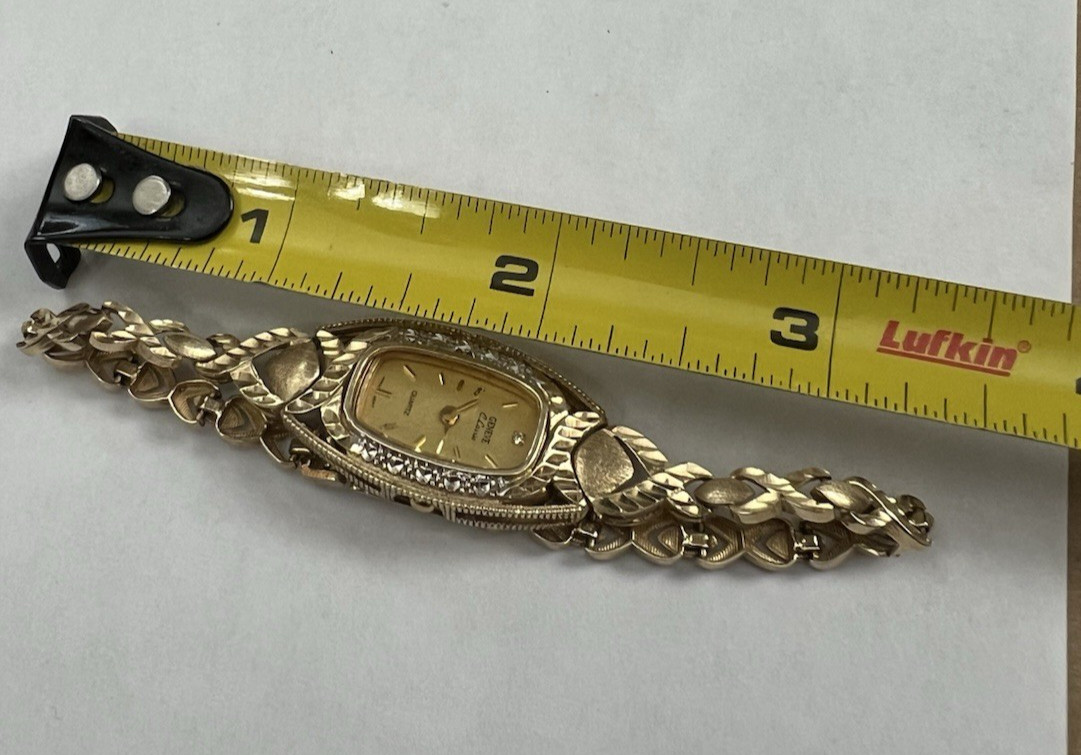 Vintage Geneve Classic Quartz 10K Solid Yellow Gold Ladies Dress Watch 15.9 Gram