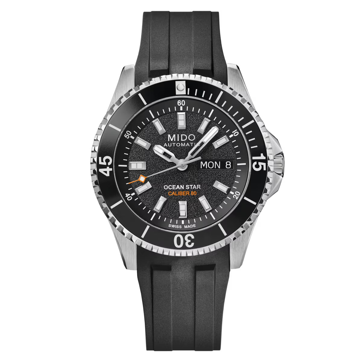 *BRAND NEW* Mido Ocean Star Black Dial Rubber Strap Men’s Watch M0269301705100