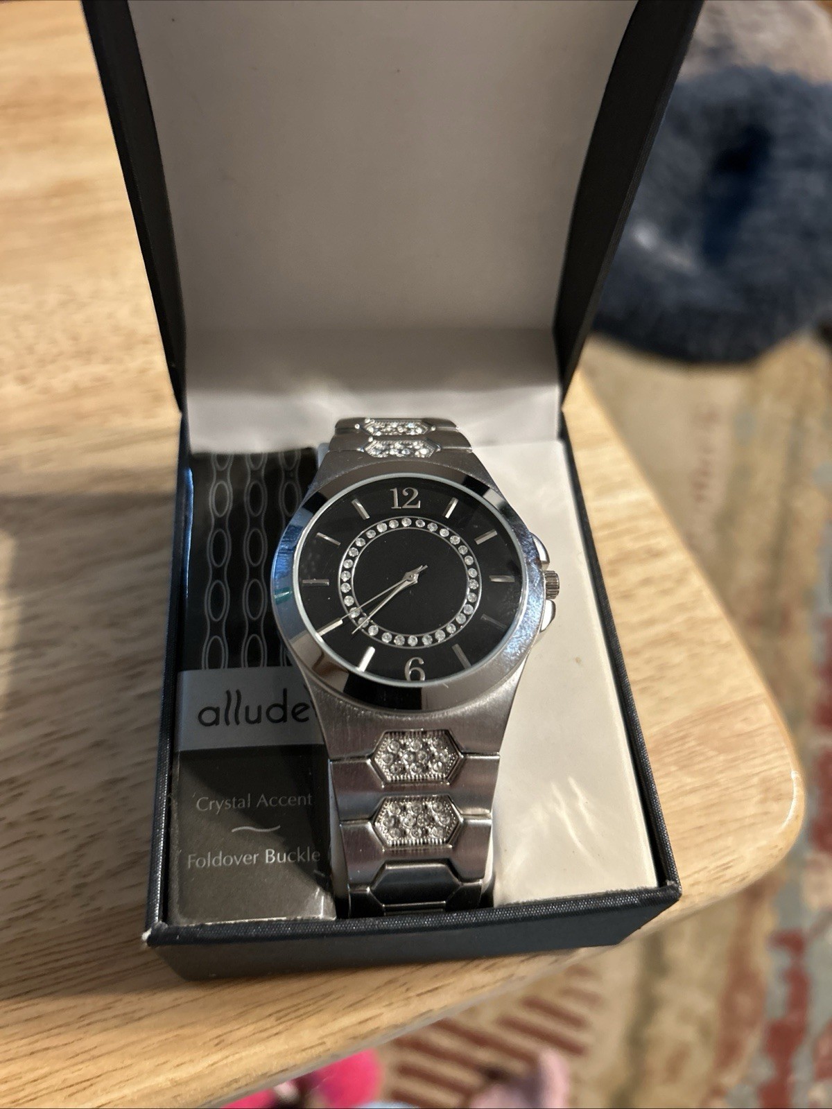 Mens Allude Diamond Accent Watch W29 NEW Never Wore In The Box Holdover Buckle