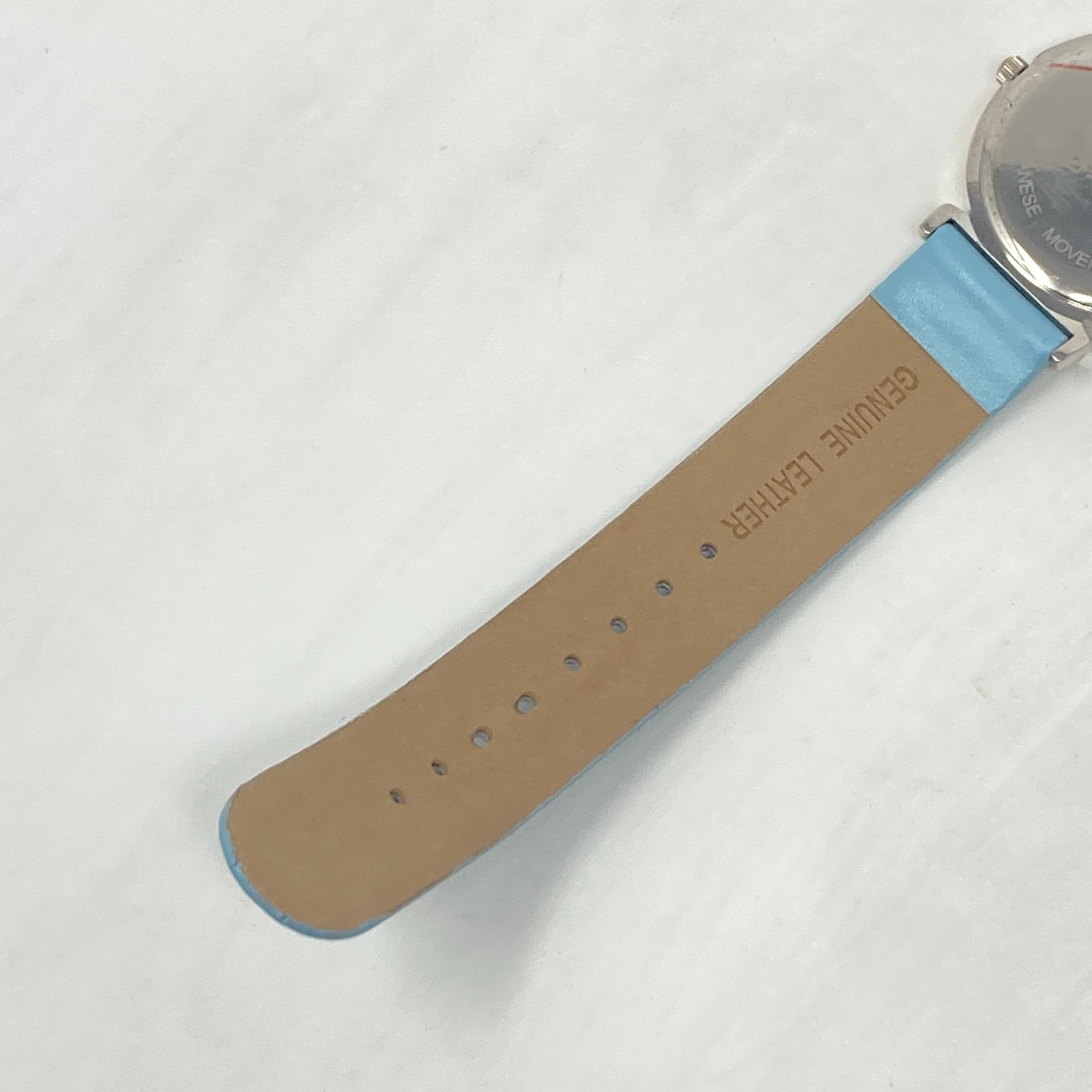 Aria Womens Watch 34mm Silver Tone Blue MOP Mosaic Round New Battery 8″