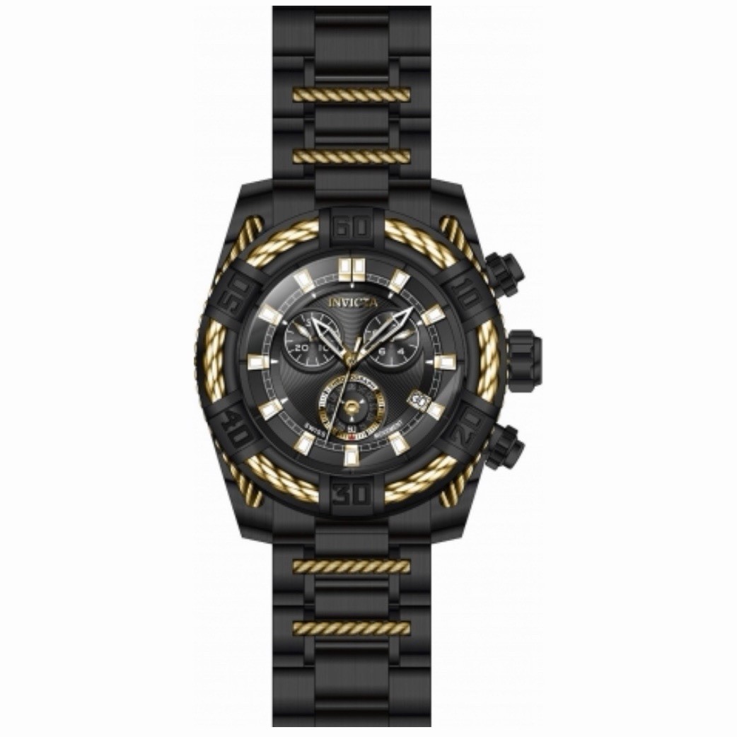 Invicta Bolt Men’s Chronograph 51mm Black Stainless Swiss Ronda 26996