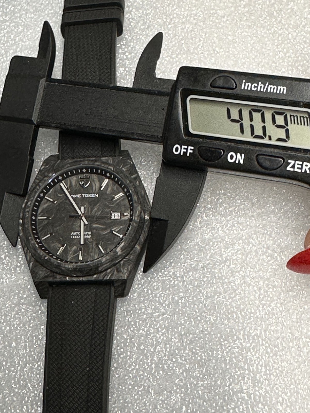 Time Token Carbon Fiber Automatic Watch With Quirky Precision