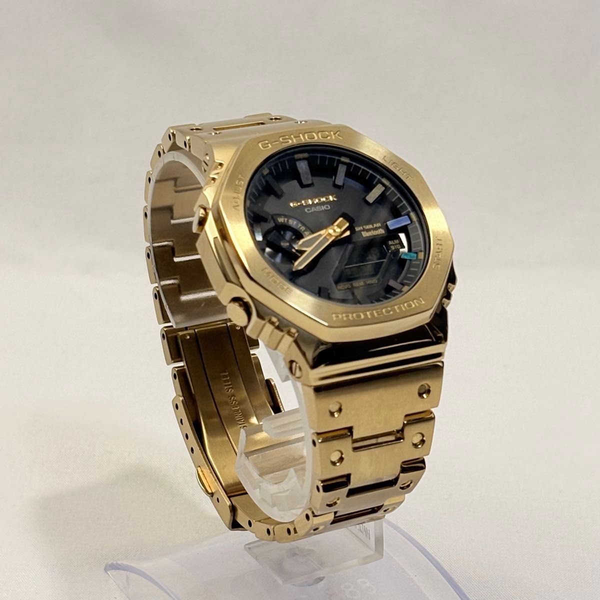 GM B2100GD 9AJF CASIO G-Shock full metal yellow gold IP Bluetooth solar charging