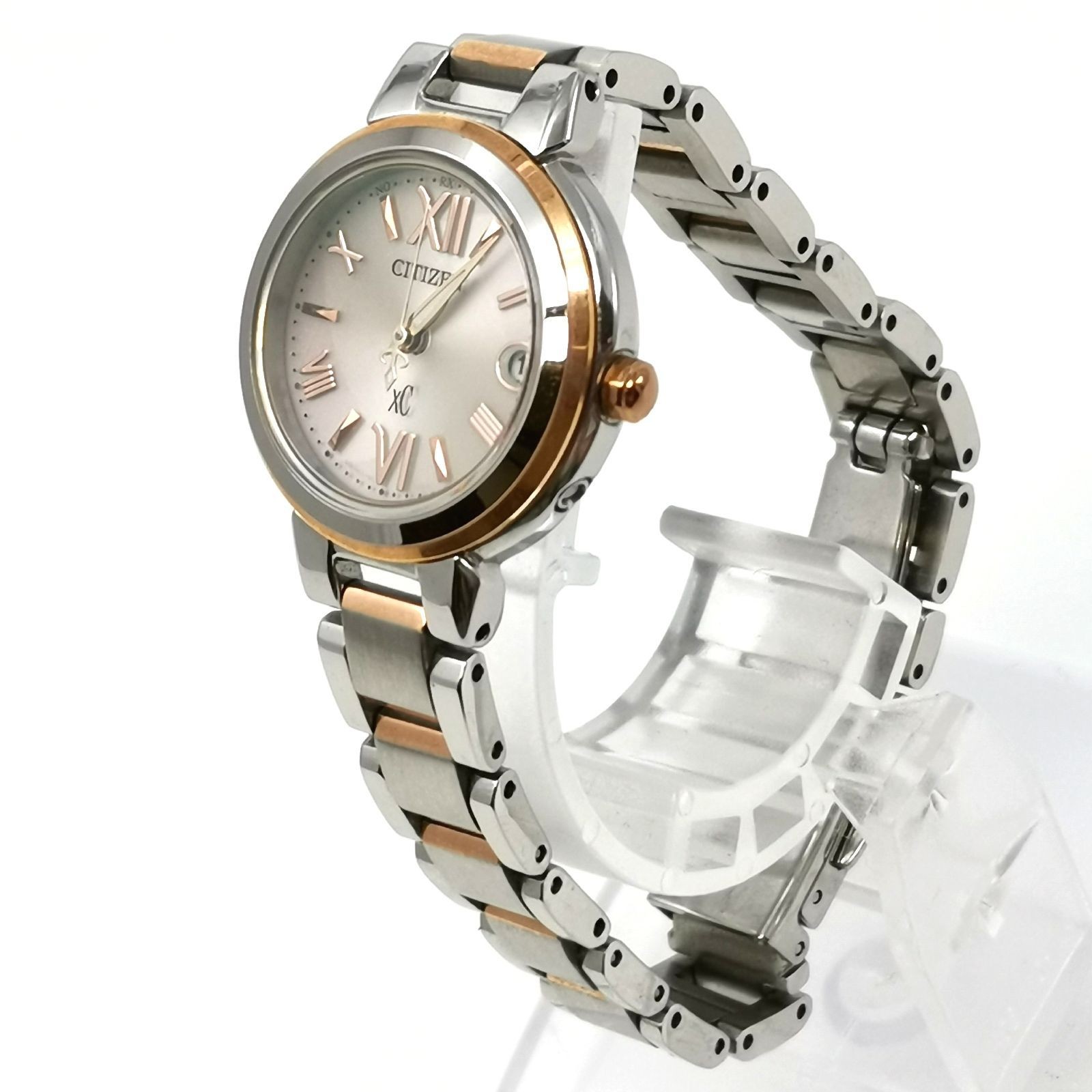 Citizen xC Cross Sea H058 T016553 Radio Solar Women s Wristwatch Roman Pink Dial