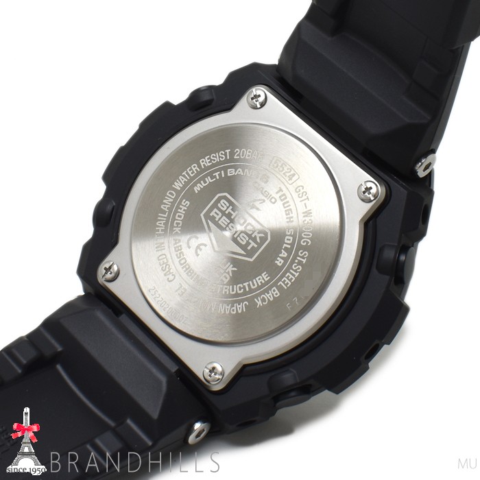 CASIO G SHOCK Men’s G STEEL Mid Size Series Solar Radio Resin SS GST W300G 1A1JF
