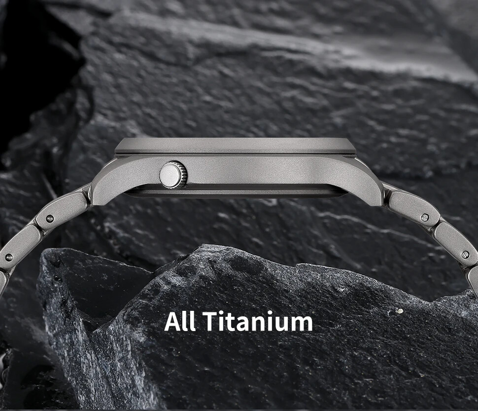 Titanium Watch for Men AR Coating Sapphire Wristwatch Luminous modern Fashion