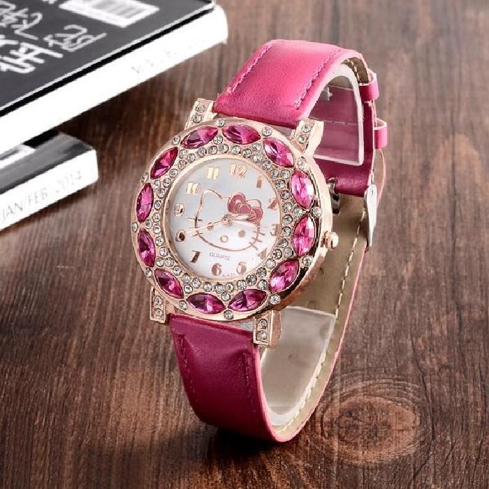 Superbe Montre Quartz Design Cadran Hello Kitty femme enfant