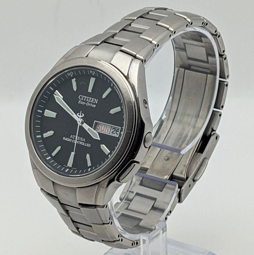 CITIZEN ECO-DRIVE Solar Wristwatch Black Dial 38.9 mm Case